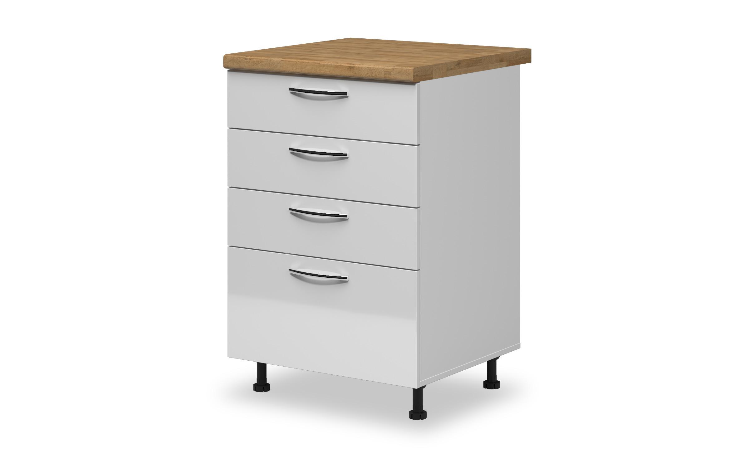 Kitchen cabinet Dakota 15, white gloss  1